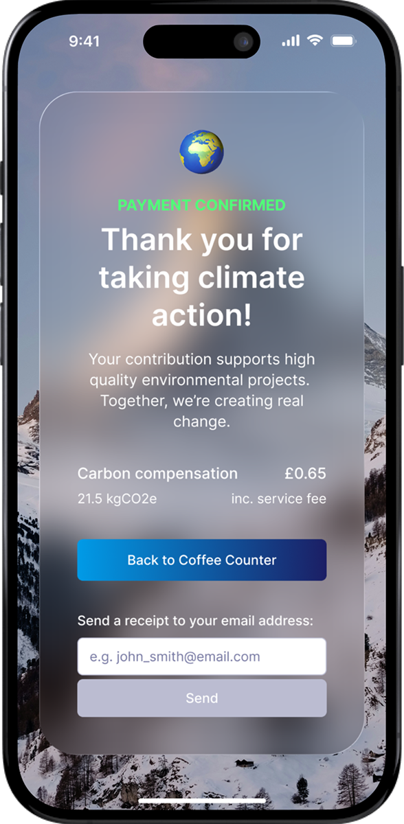 Optty checkout screen 5